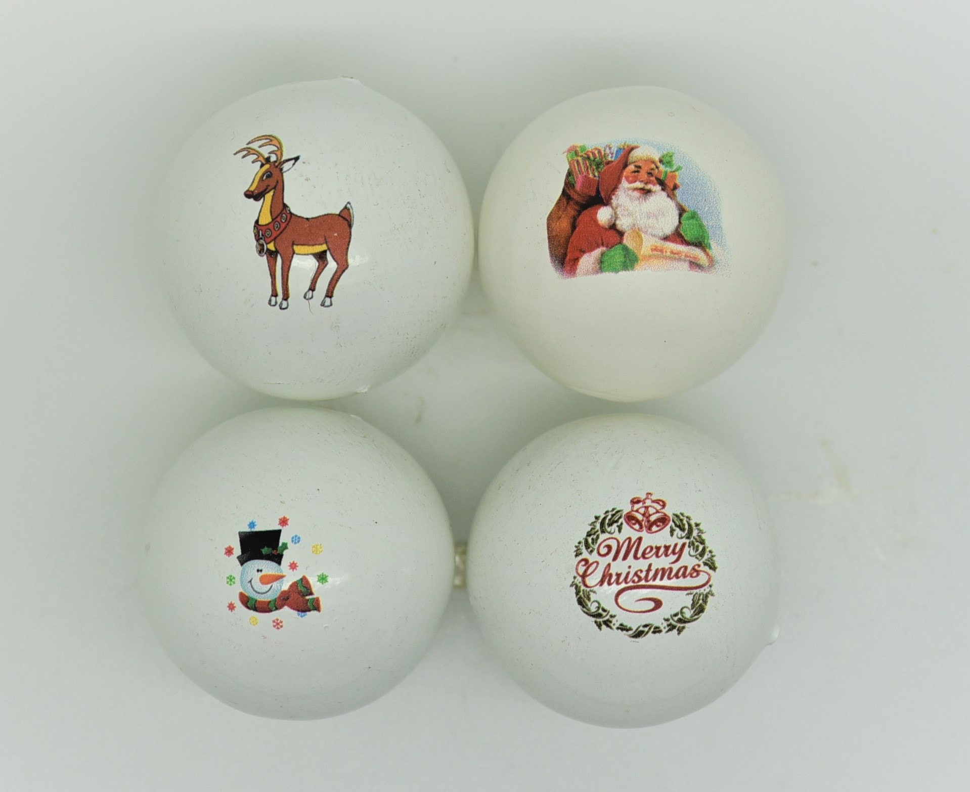 Set of 6 Novelty Christmas Festive Coches Jacks for Petanque Boules 