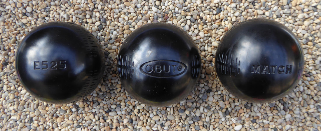 Boules de p/étanque Match Noire g 74mm Obut